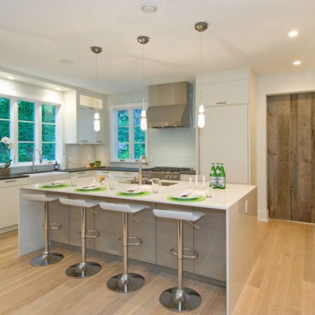 White oak select grade kitchen floor